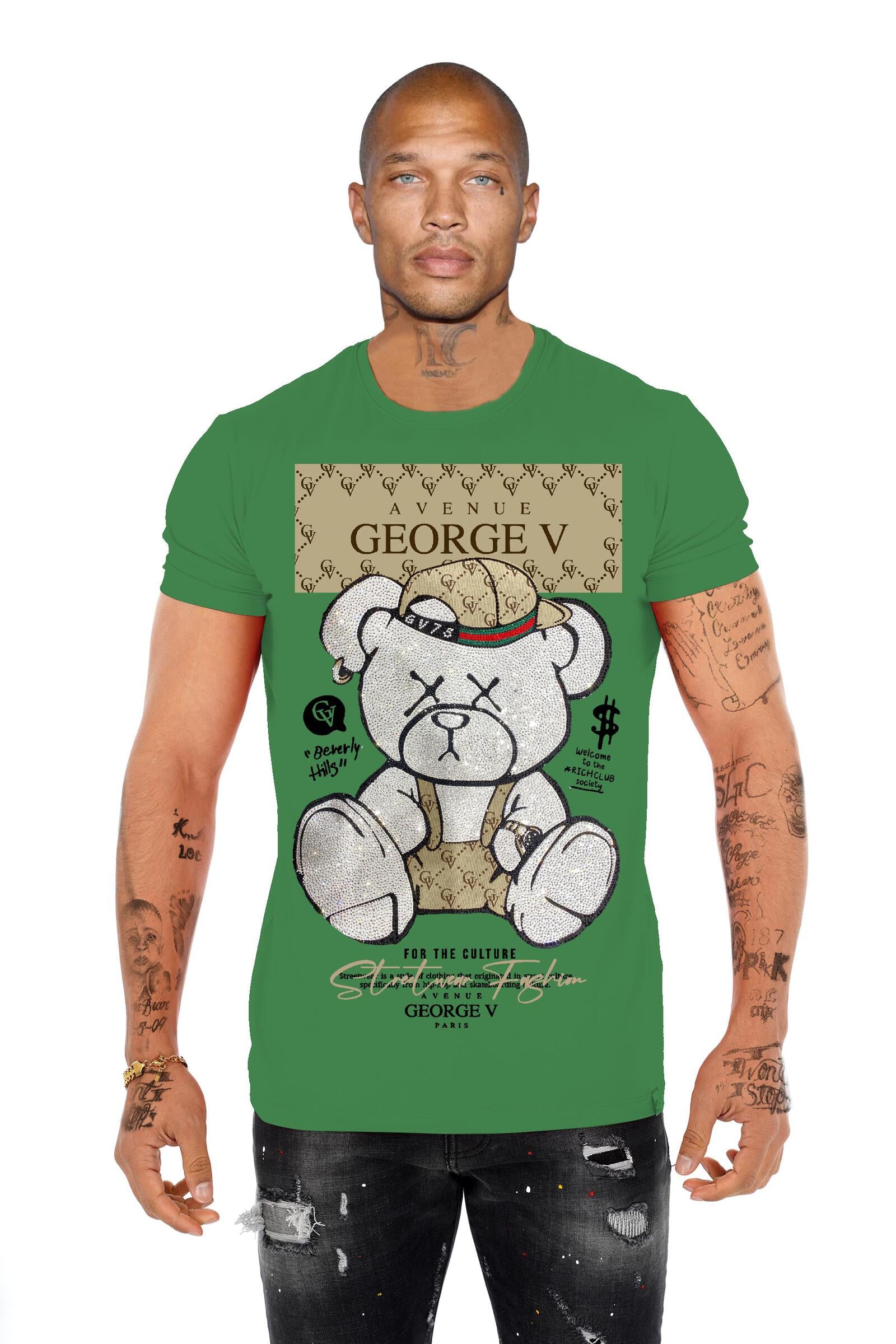 Rhinestone Shinybear T-shirt GV2705