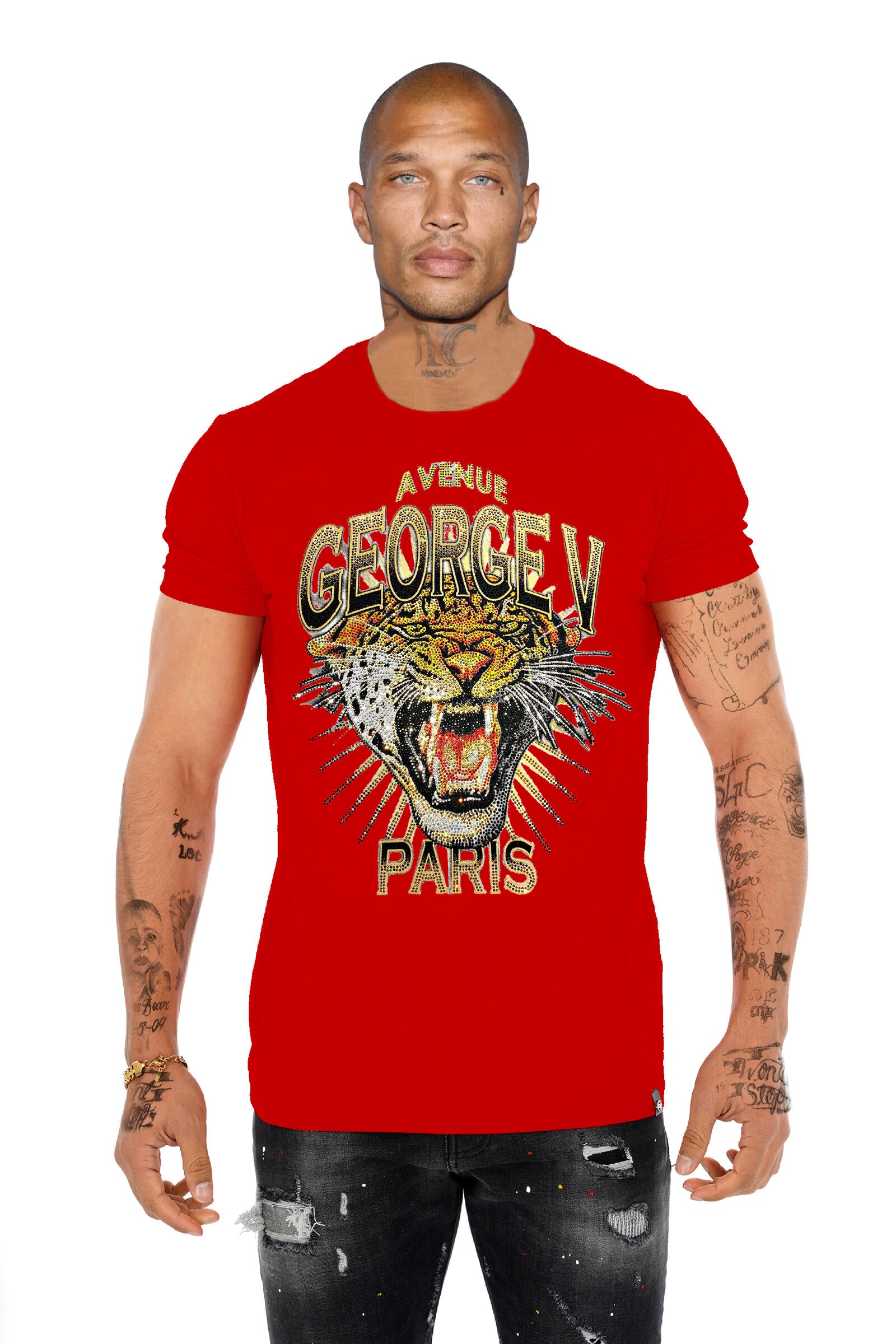 Tiger GV2748 Rhinestone T-Shirt