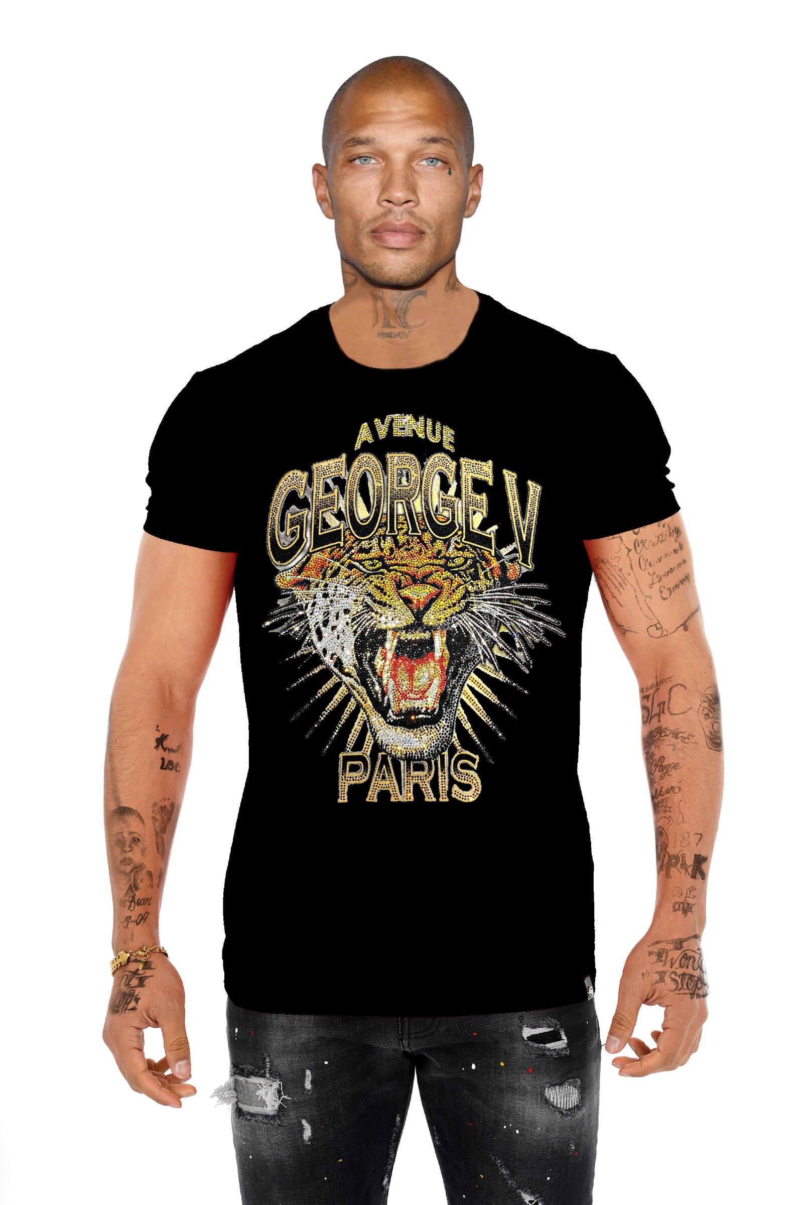 Tiger GV2748 Rhinestone T-Shirt