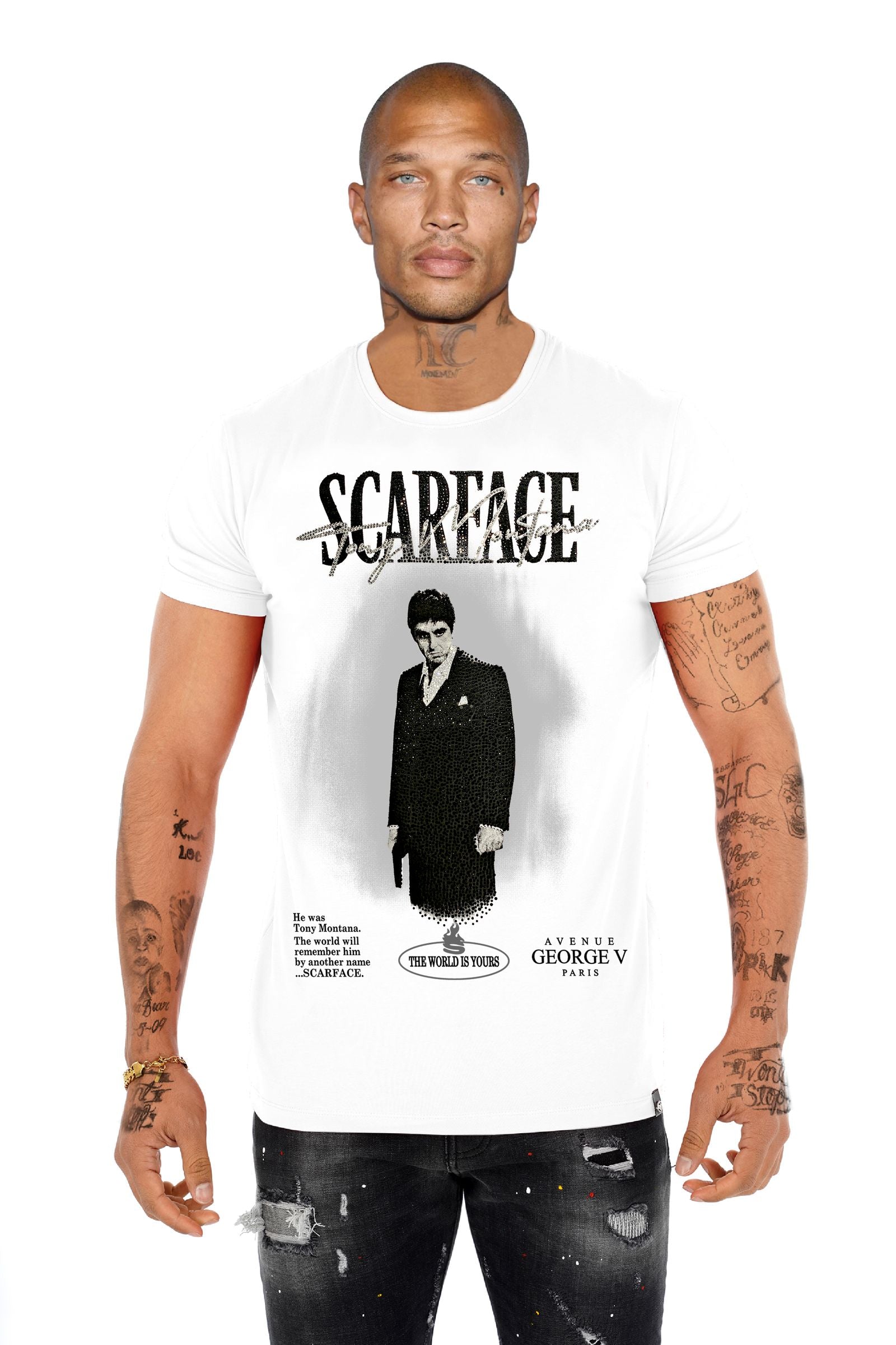 Tony Montana GV2744 Rhinestone T-Shirt