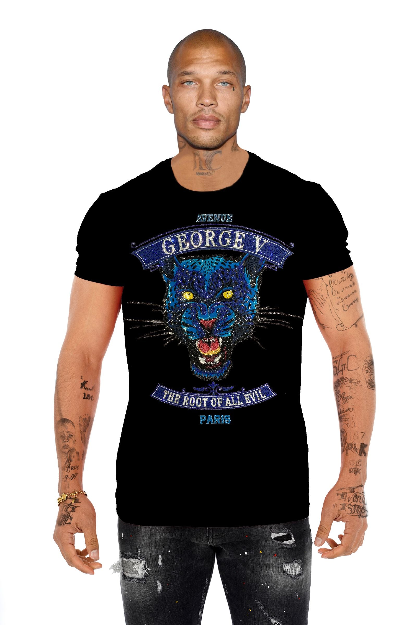 EVIL GV2775 Rhinestone T-Shirt