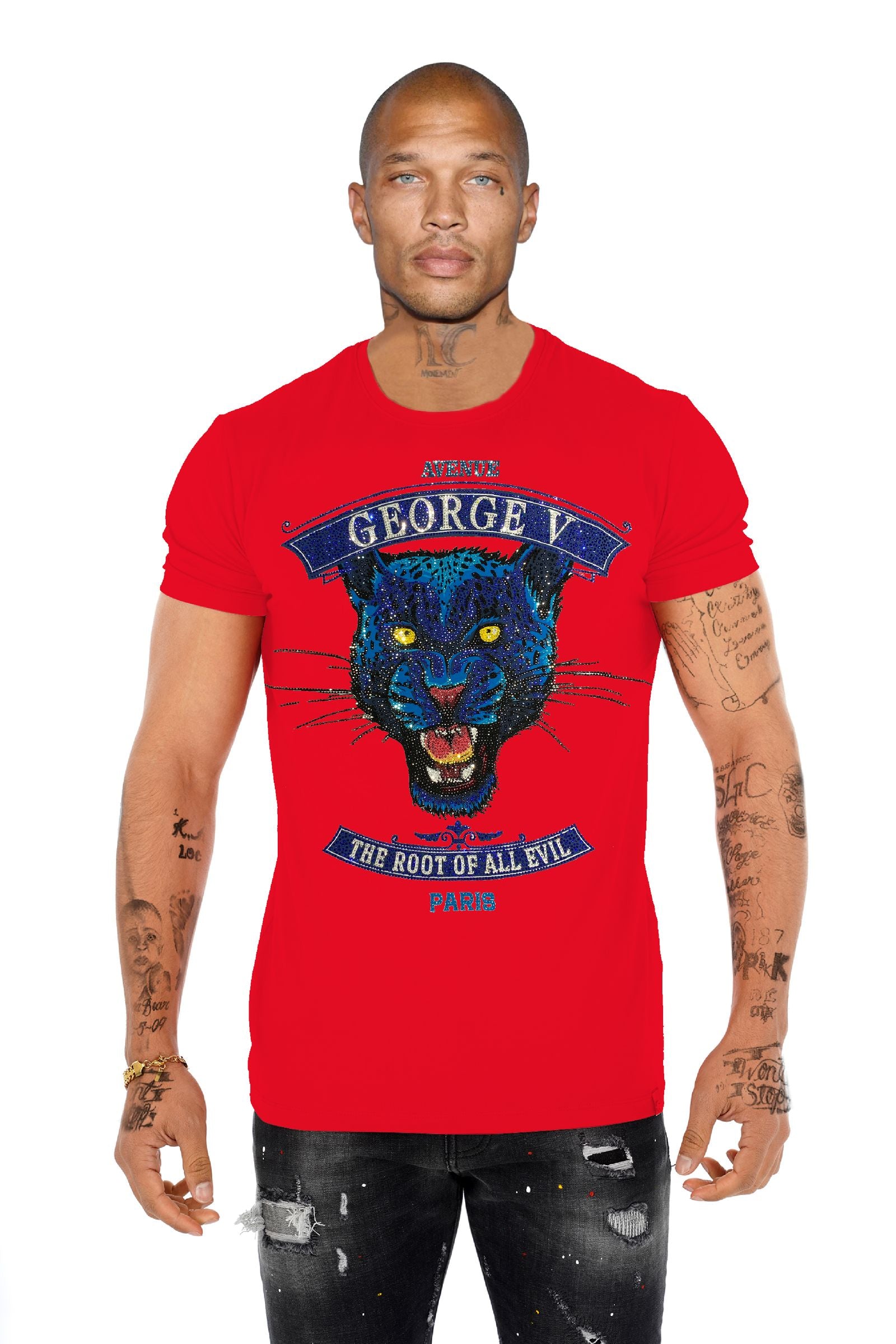 EVIL GV2775 Rhinestone T-Shirt