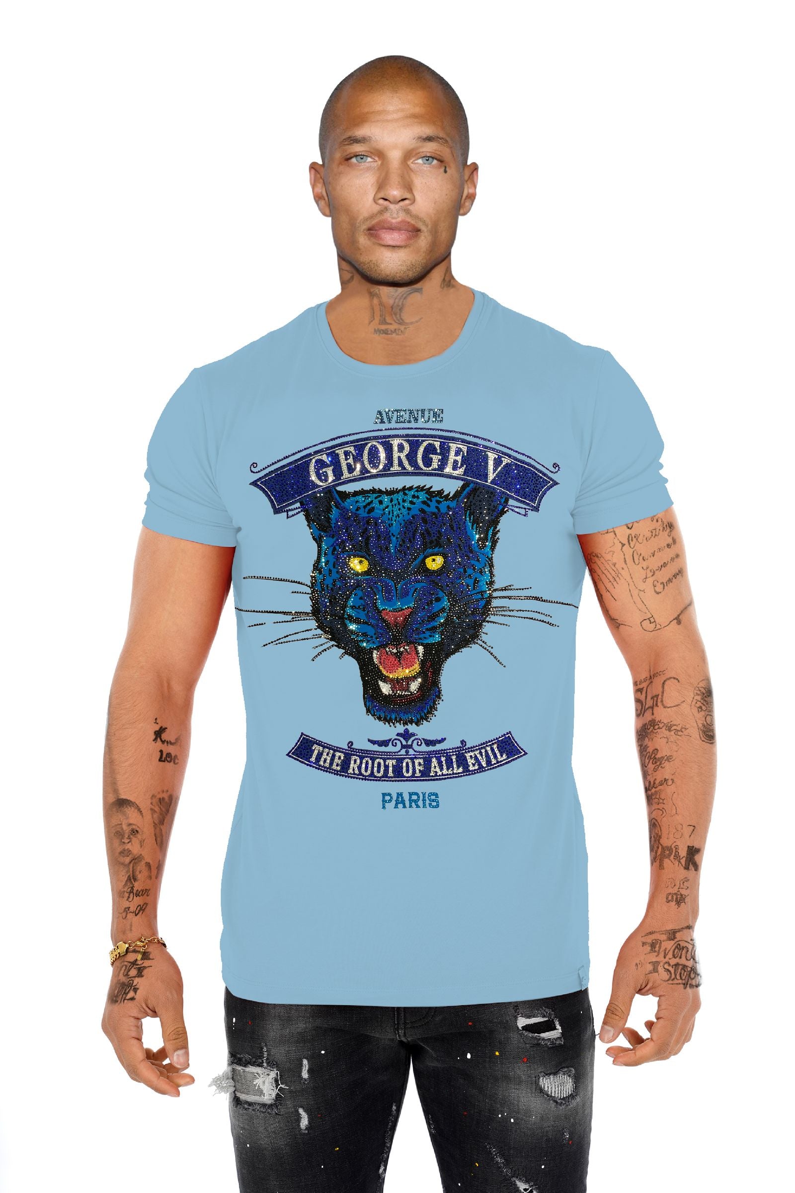 EVIL GV2775 Rhinestone T-Shirt
